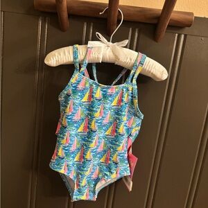 Sailboat Print 18m Swimsuit